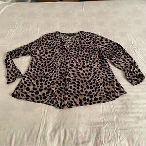 INC International Concepts Animal Print Blouse